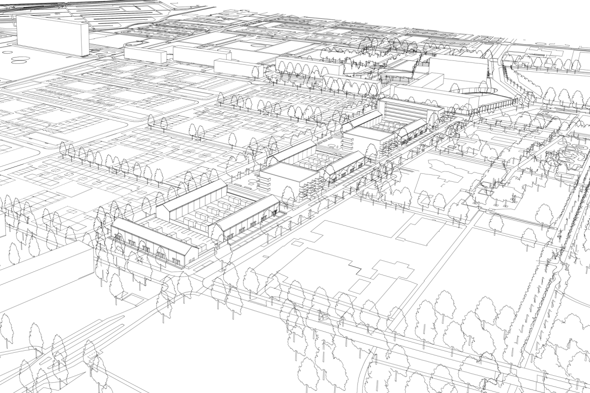 De Nijl Architecten - Verkavelingsplan woningbouw Bachlaan