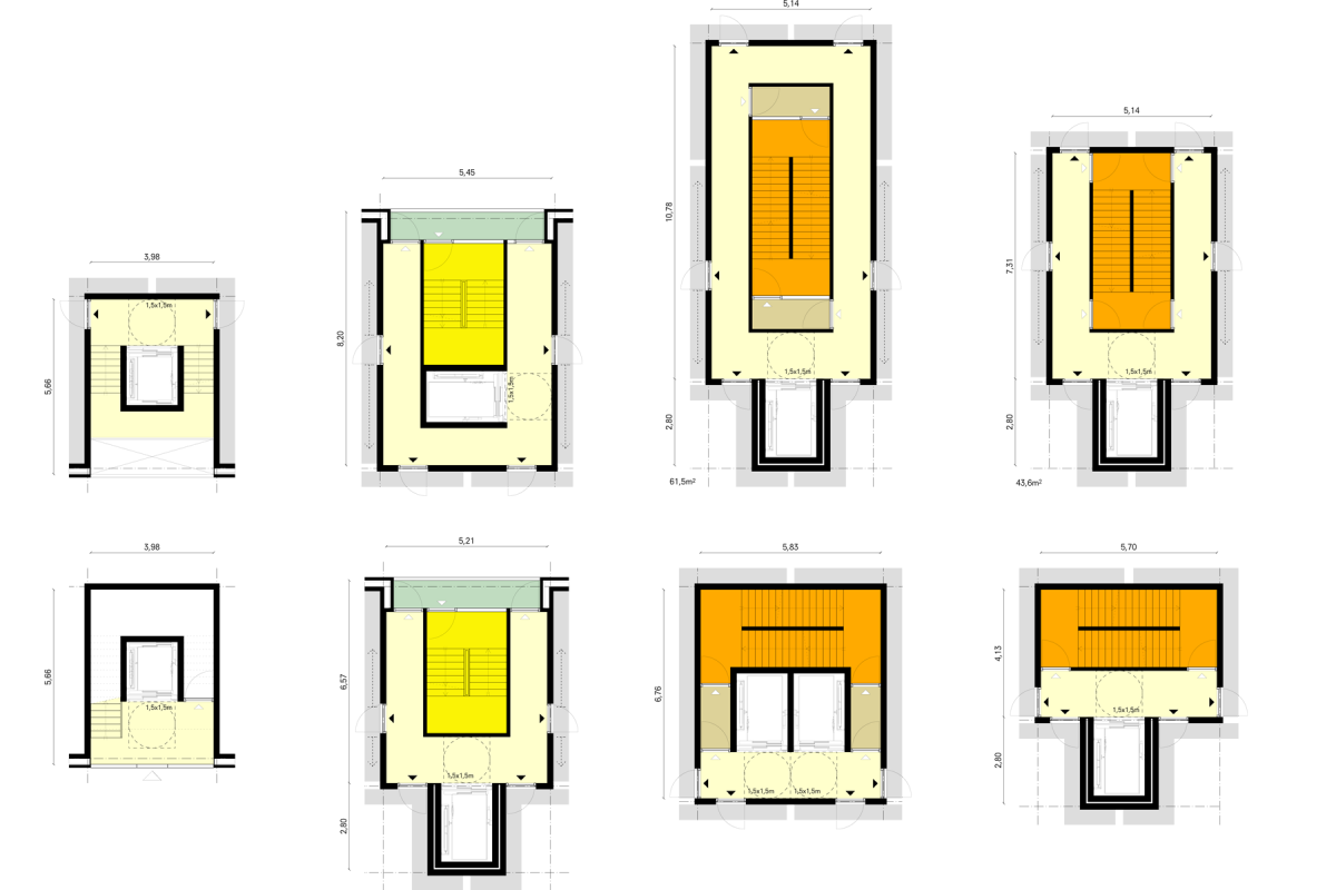 De Nijl Architecten - Kleinschalige appartementencomplexen