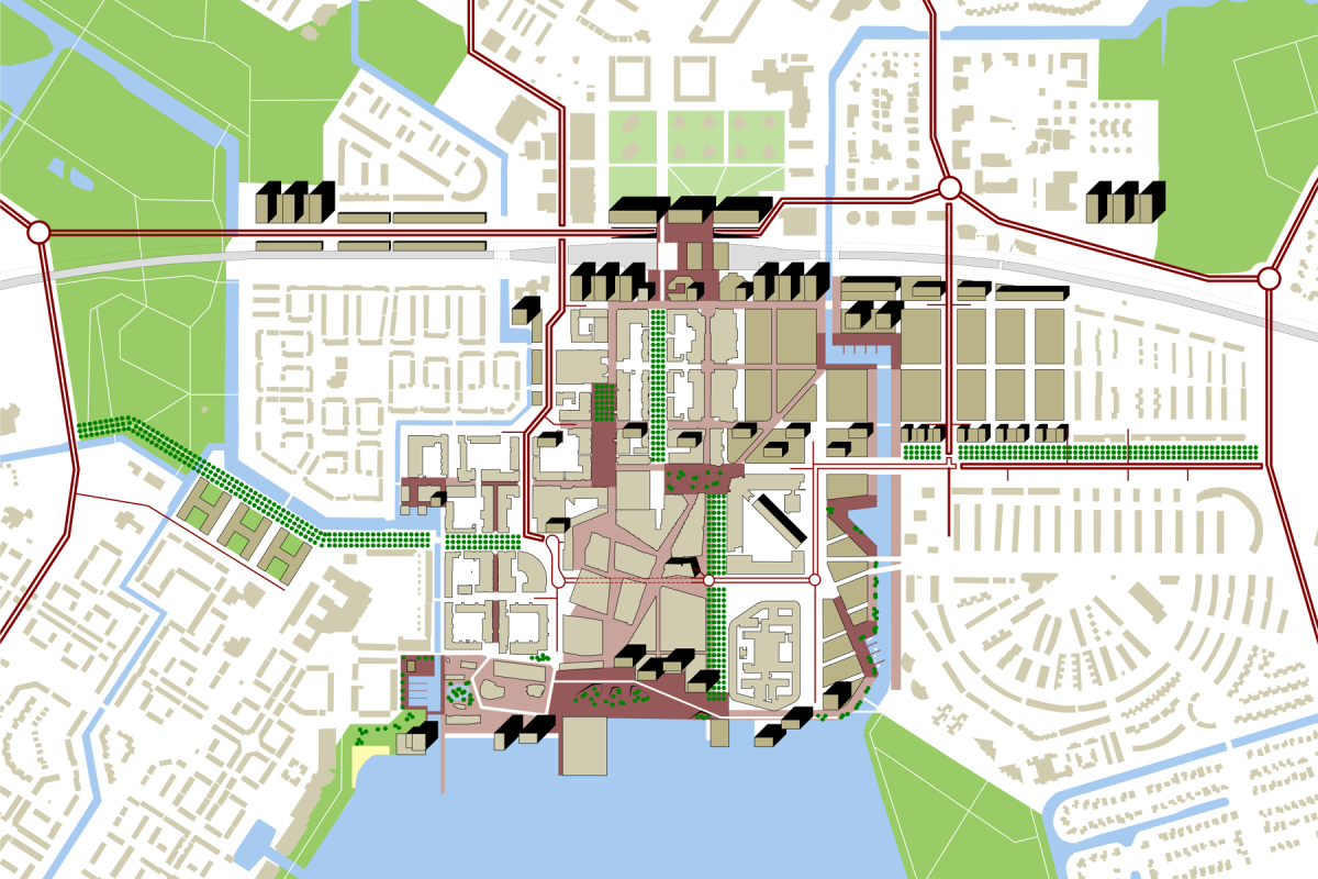 De Nijl Architecten - Ruimtelijke visie Stadshart Almere